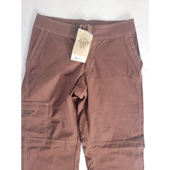 prAna Trinity Pant Sz Womens SZ M Wide Leg Chocolate Brown Gorpcore Outdoor NEW - Picture 3 of 14